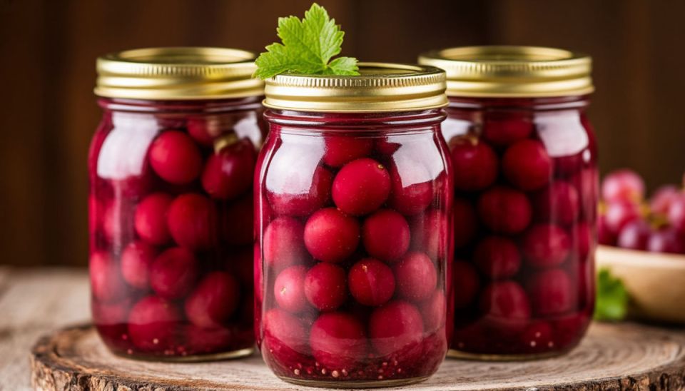 Необычный маринованный виноград в банке — простая заготовка с изысканным вкусом