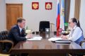 Состоялась встреча губернатора Архангельской области Александра Цыбульского с начальником Управления Минюста России по Архангельской области и Ненецкому автономному округу Оксаной Воскресенской