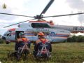 Архангельские спасатели провели отработку беспарашютного десантирования с вертолёта