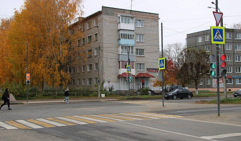 В Коряжме завершена модернизация светофорного объекта