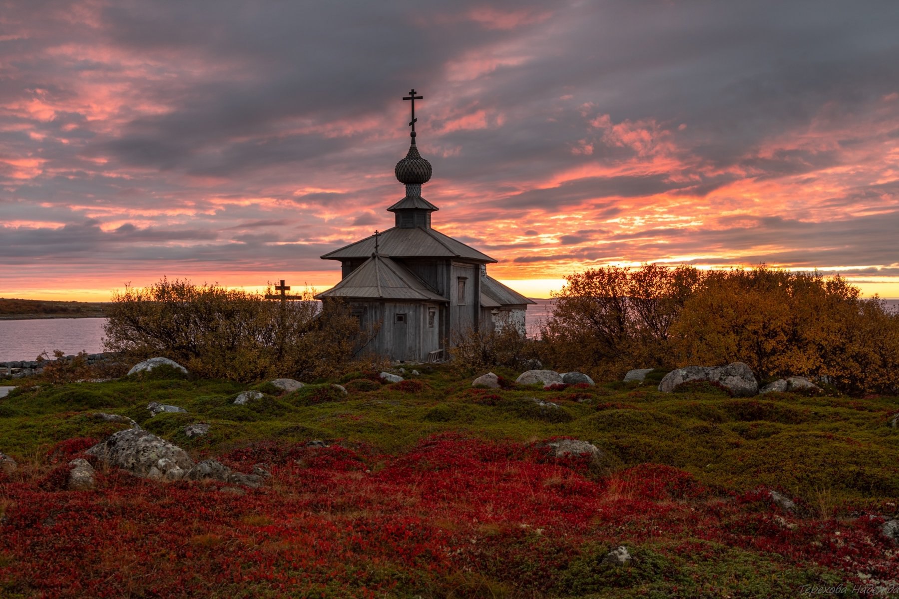 Красота Большого Заяцкого острова на октябрьском закате Красота Большого Заяцкого острова на октябрьском закате