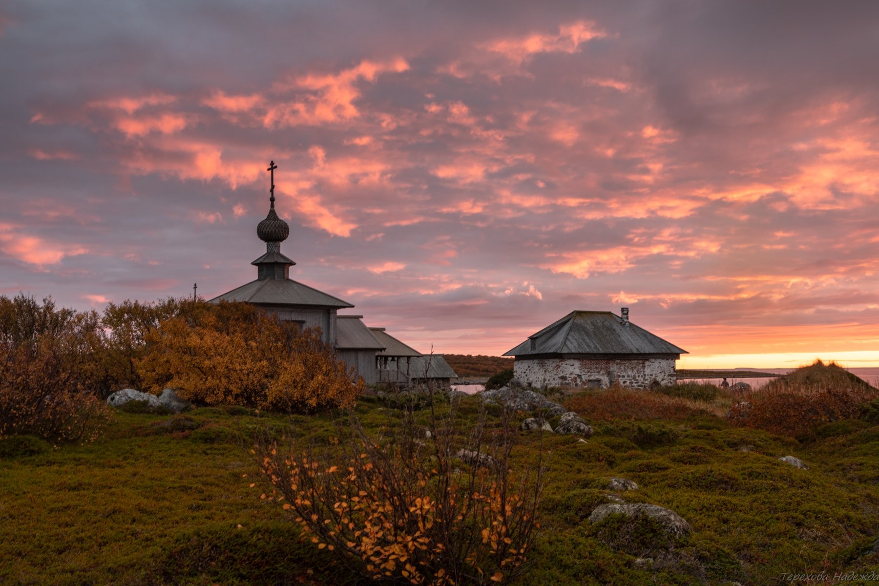 Красота Большого Заяцкого острова на октябрьском закате Красота Большого Заяцкого острова на октябрьском закате