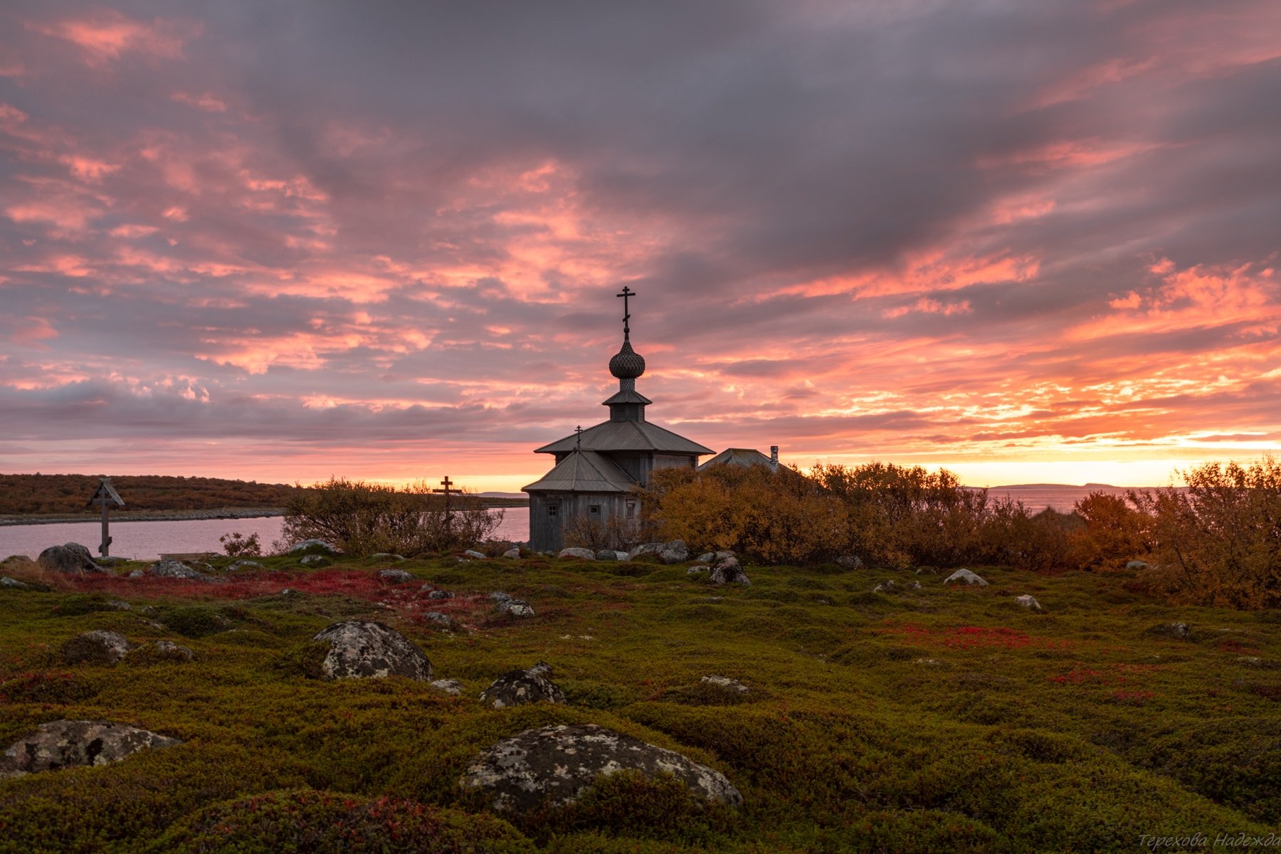 Красота Большого Заяцкого острова на октябрьском закате Красота Большого Заяцкого острова на октябрьском закате