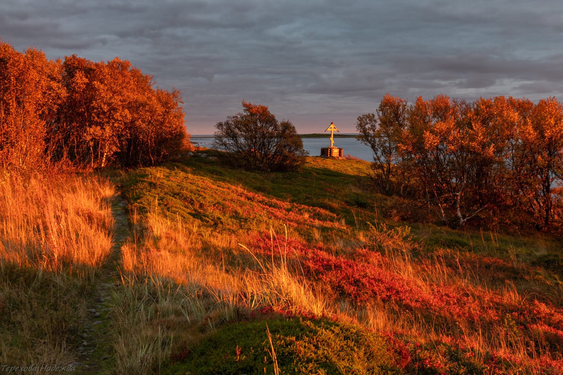 Красота Большого Заяцкого острова на октябрьском закате Красота Большого Заяцкого острова на октябрьском закате