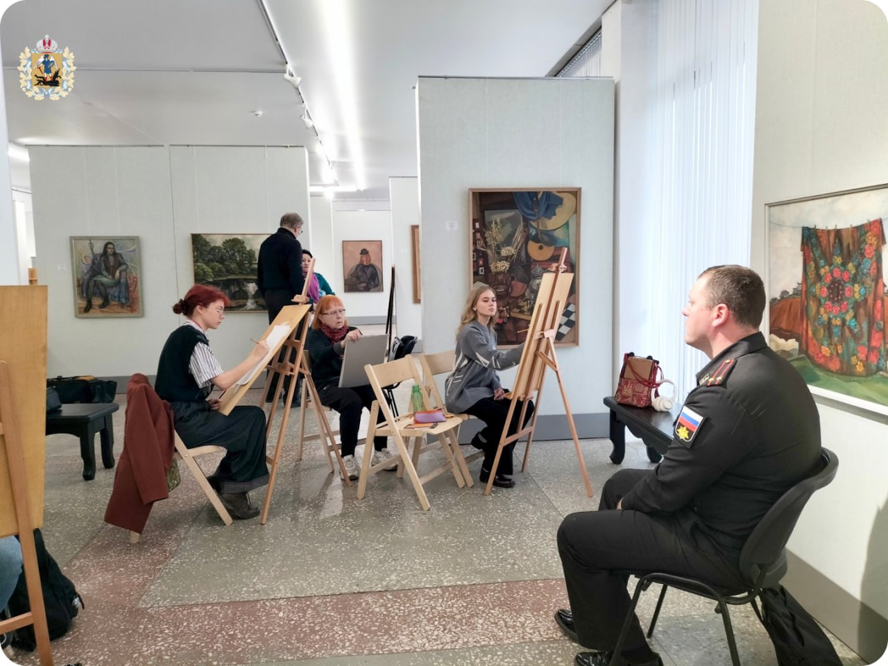 В Архангельске прошла акция «Портрет героя»