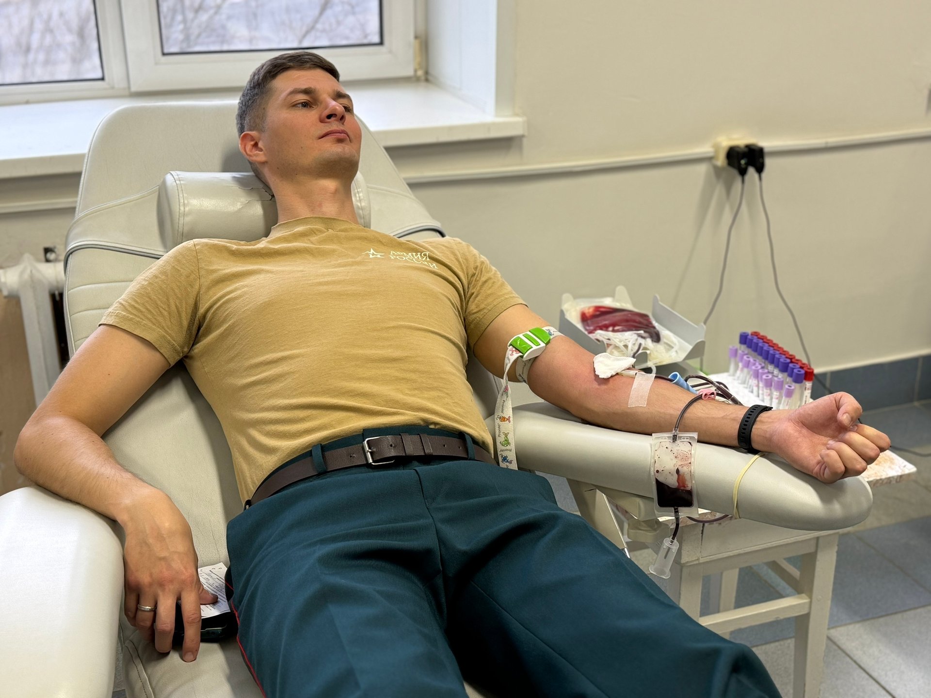 Музыканты оркестра штаба ЛенВО поддержали доноров Поморья Музыканты оркестра штаба ЛенВО поддержали доноров Поморья