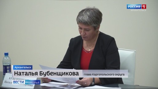 Глава Каргопольского округа рассказала губернатору Александру Цыбульскому об итогах пятилетней работы