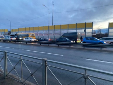 Сразу несколько ДТП на левом берегу в районе Зелёного Бора