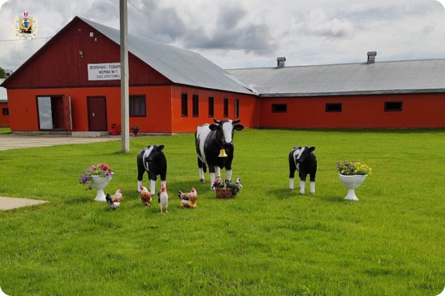 В Устьянском округе завершается строительство нового животноводческого комплекса