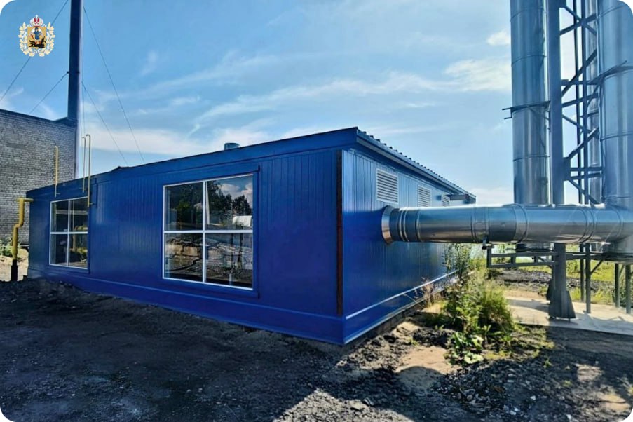 В Исакогорском округе Архангельска завершено строительство новой модульной котельной на природном газе