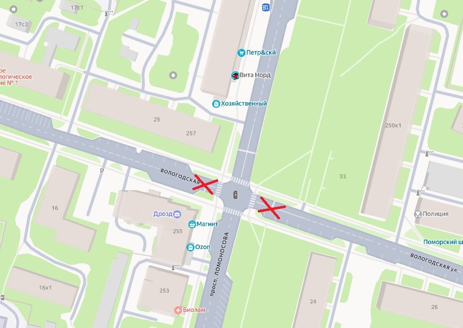 Улица Вологодская в районе дома № 18 полностью перекрывается для движения транспорта до 20.00 9 декабря. Также до этого времени продлевается перекрытие ул. Вологодской в районе дома № 24