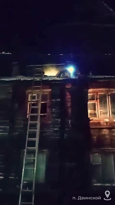 В Верхнетоемском районе горел многоквартирный жилой дом