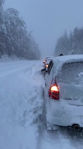 Дорогу на Онегу замело наглухо!