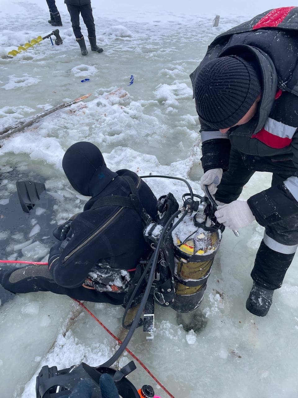 Водолазы Центра гражданской защиты провели поисковые работы в Няндомском округе Водолазы Центра гражданской защиты провели поисковые работы в Няндомском округе