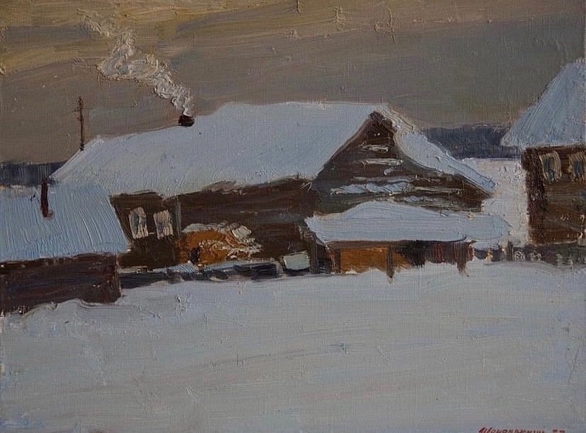 Художник Александр Щемелинский запечатлел красоту зимнего Кенозерья Художник Александр Щемелинский запечатлел красоту зимнего Кенозерья