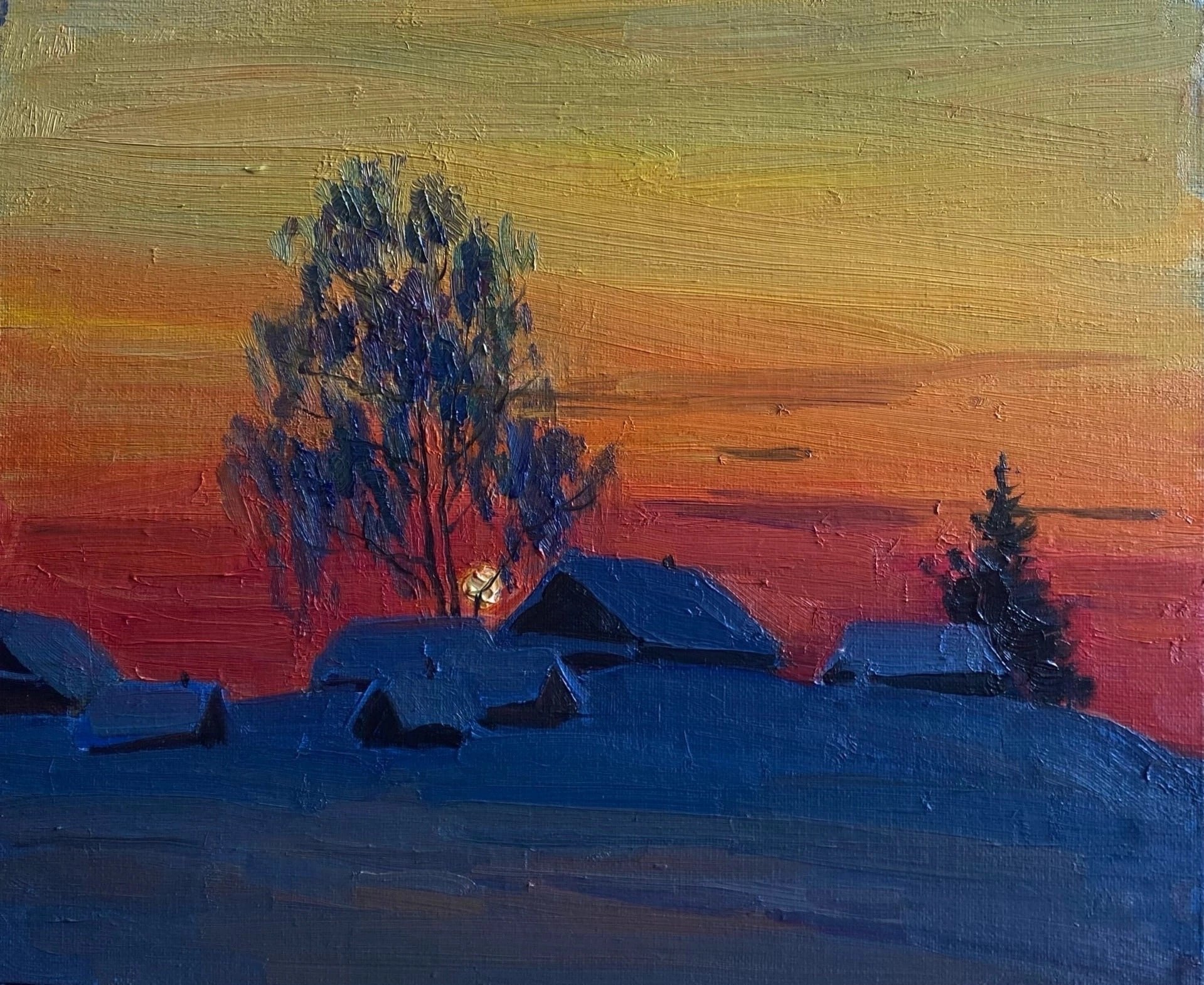 Художник Александр Щемелинский запечатлел красоту зимнего Кенозерья Художник Александр Щемелинский запечатлел красоту зимнего Кенозерья