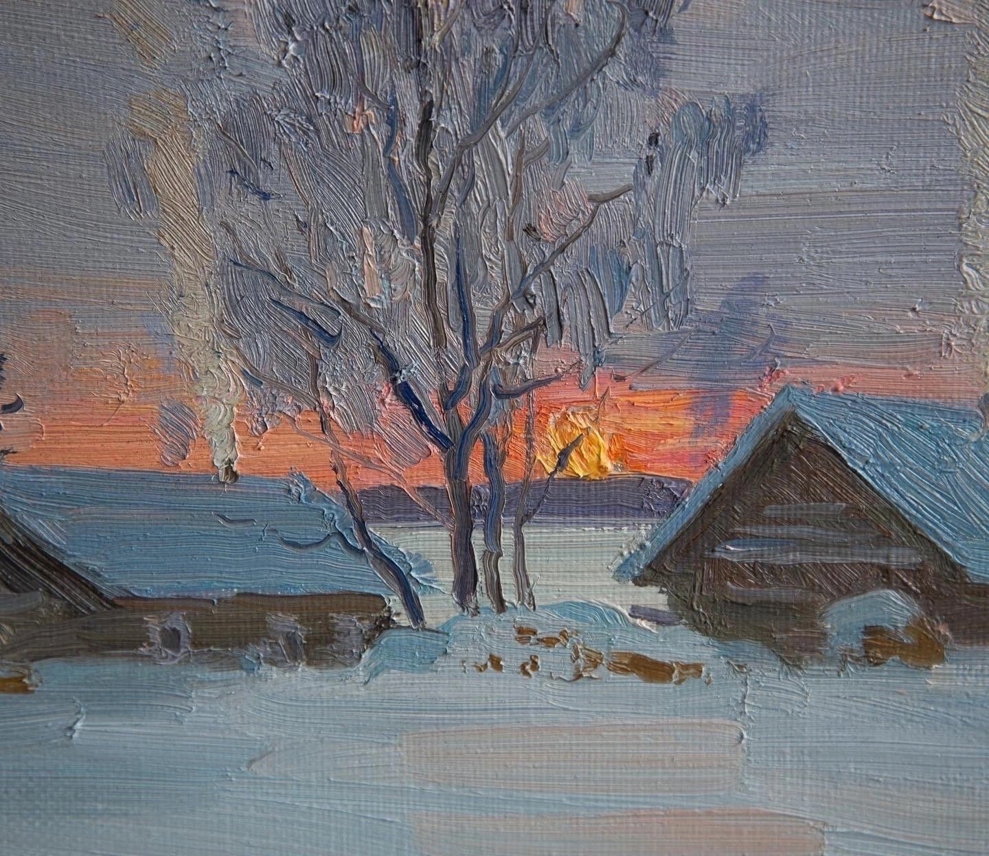 Художник Александр Щемелинский запечатлел красоту зимнего Кенозерья Художник Александр Щемелинский запечатлел красоту зимнего Кенозерья