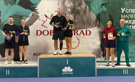 Северодвинец Алексей Тюрин завоевал три медали на теннисном турнире Ветеранского тура России