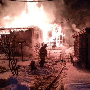 В Виноградовском округе при пожаре погиб мужчина