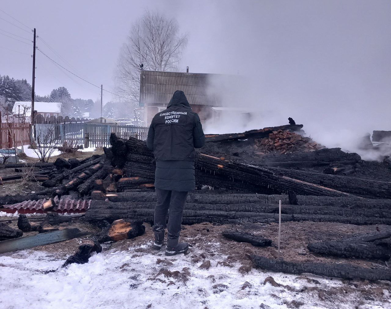 Проводится проверка по факту гибели мужчины в результате пожара в частном доме в Виноградовском районе