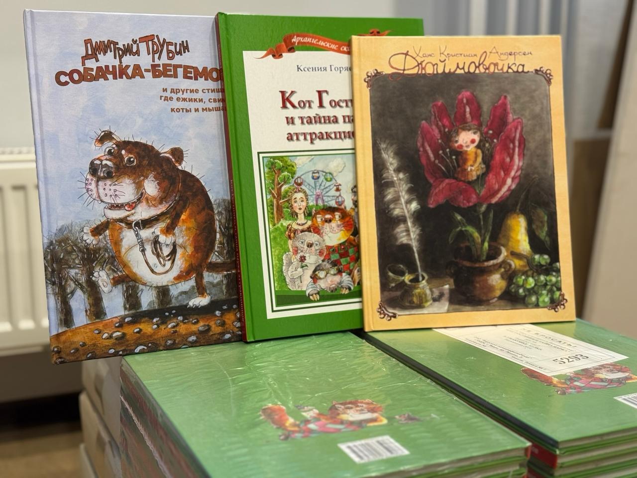 Парк аттракционов «Потешный двор» издал и передал в библиотеку им. Добролюбова - 729 книг архангельских авторов