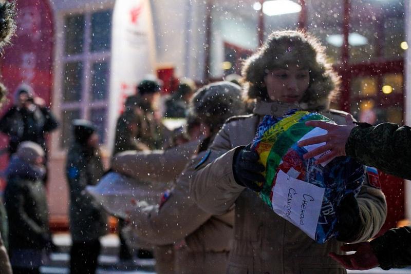 На площадке центра «Патриот» в Архангельске состоялся сбор помощи для военнослужащих