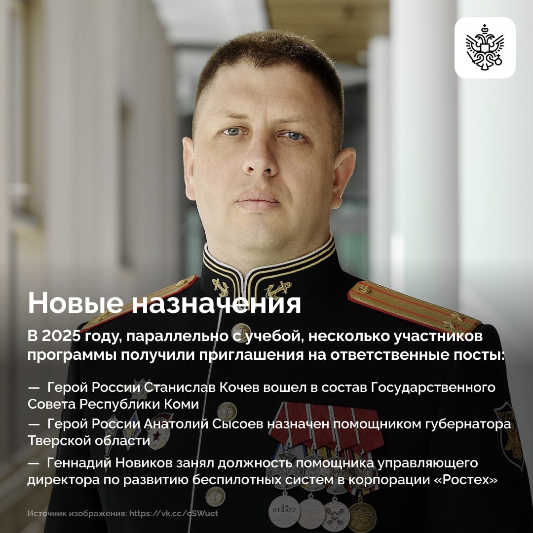 2025 год ознаменовался запуском второго потока президентской программы «Время героев» 2025 год ознаменовался запуском второго потока президентской программы «Время героев»