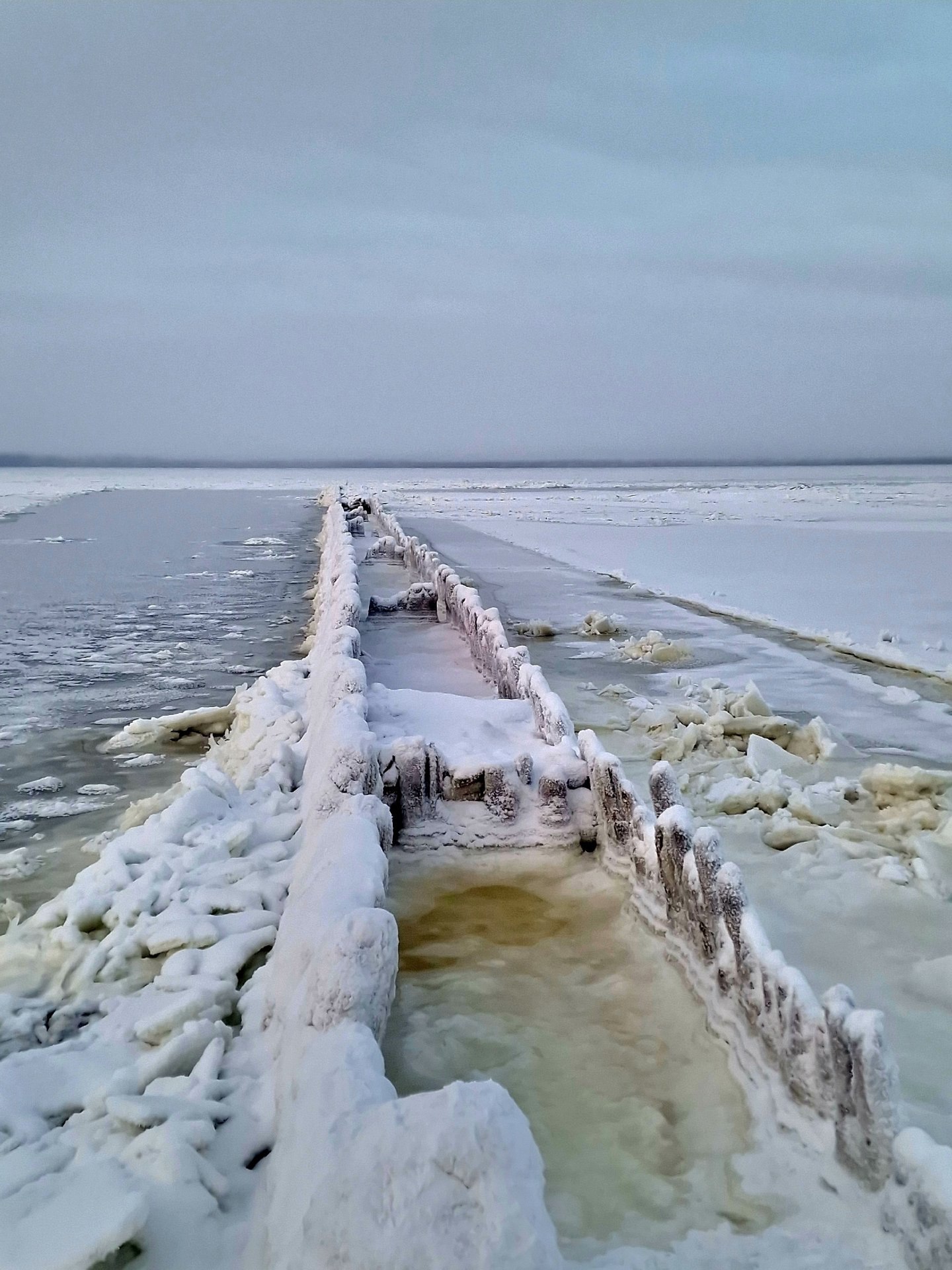 Скованная льдом стихия Белого моря