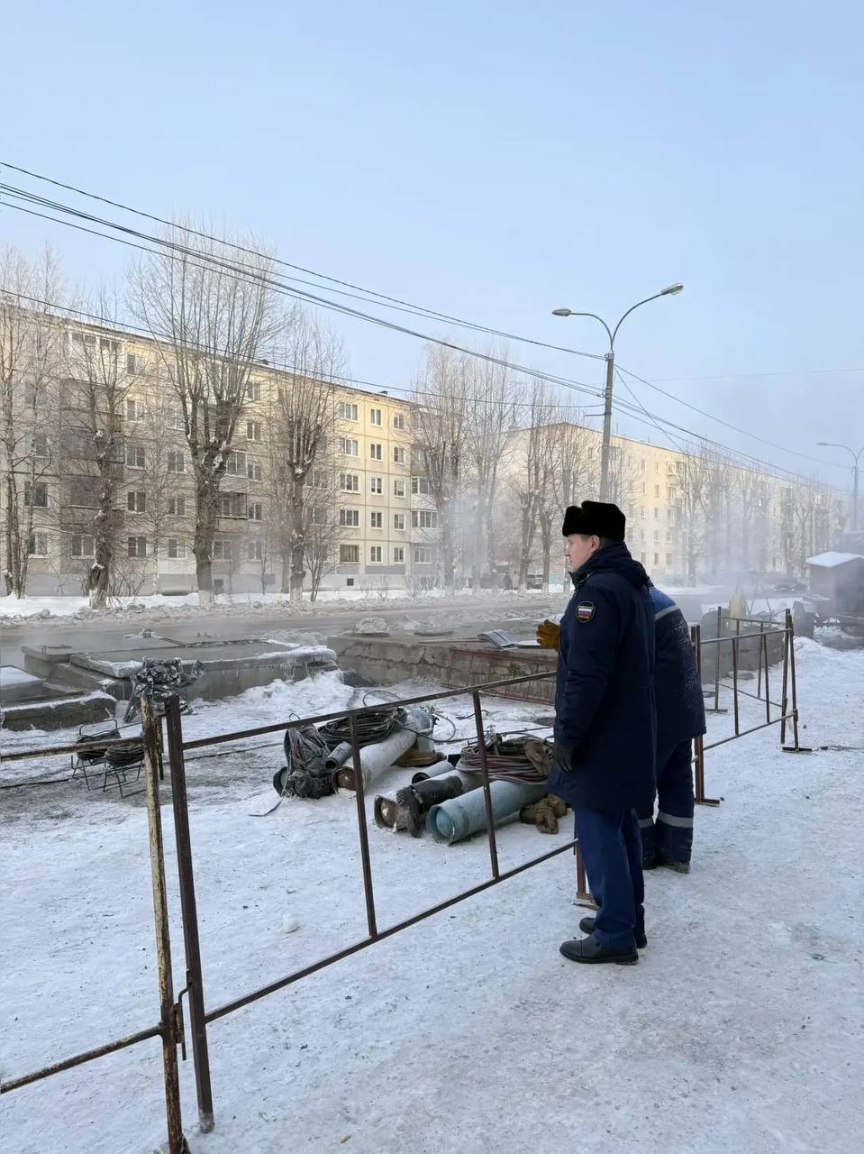 В Северодвинске уже завершили ремонт участка теплотрассы, который оставил без отопления жилые дома и социальные учреждения