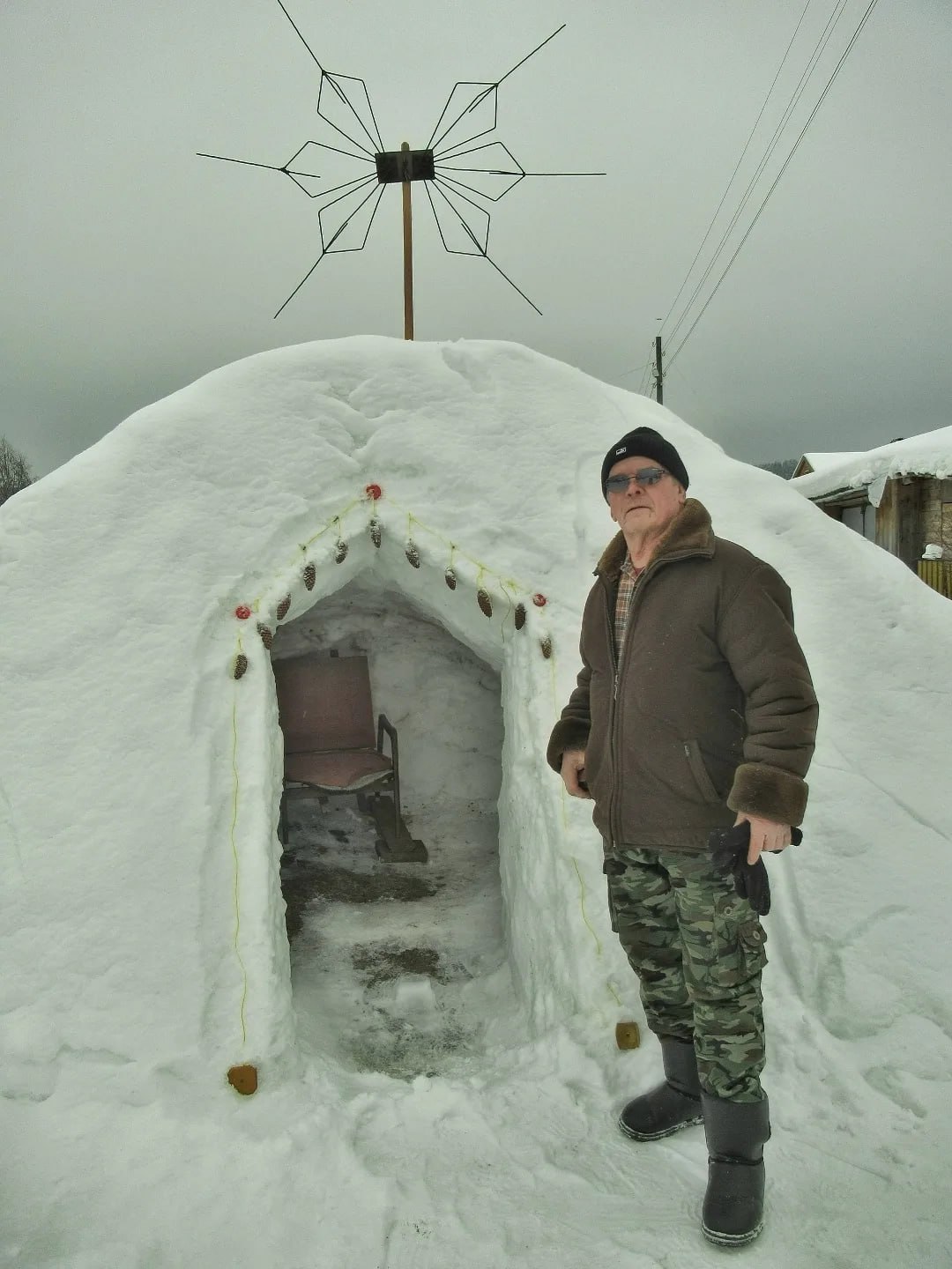 Когда очень хочется побыть одному – ещё одно иглу появилось в Устьянском округе