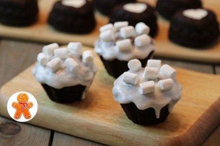 Вдохновение для сладкоежек: шоколадные кексы с кремом из маршмеллоу