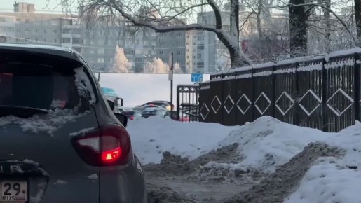 Пробка на выезде из Архангельска!