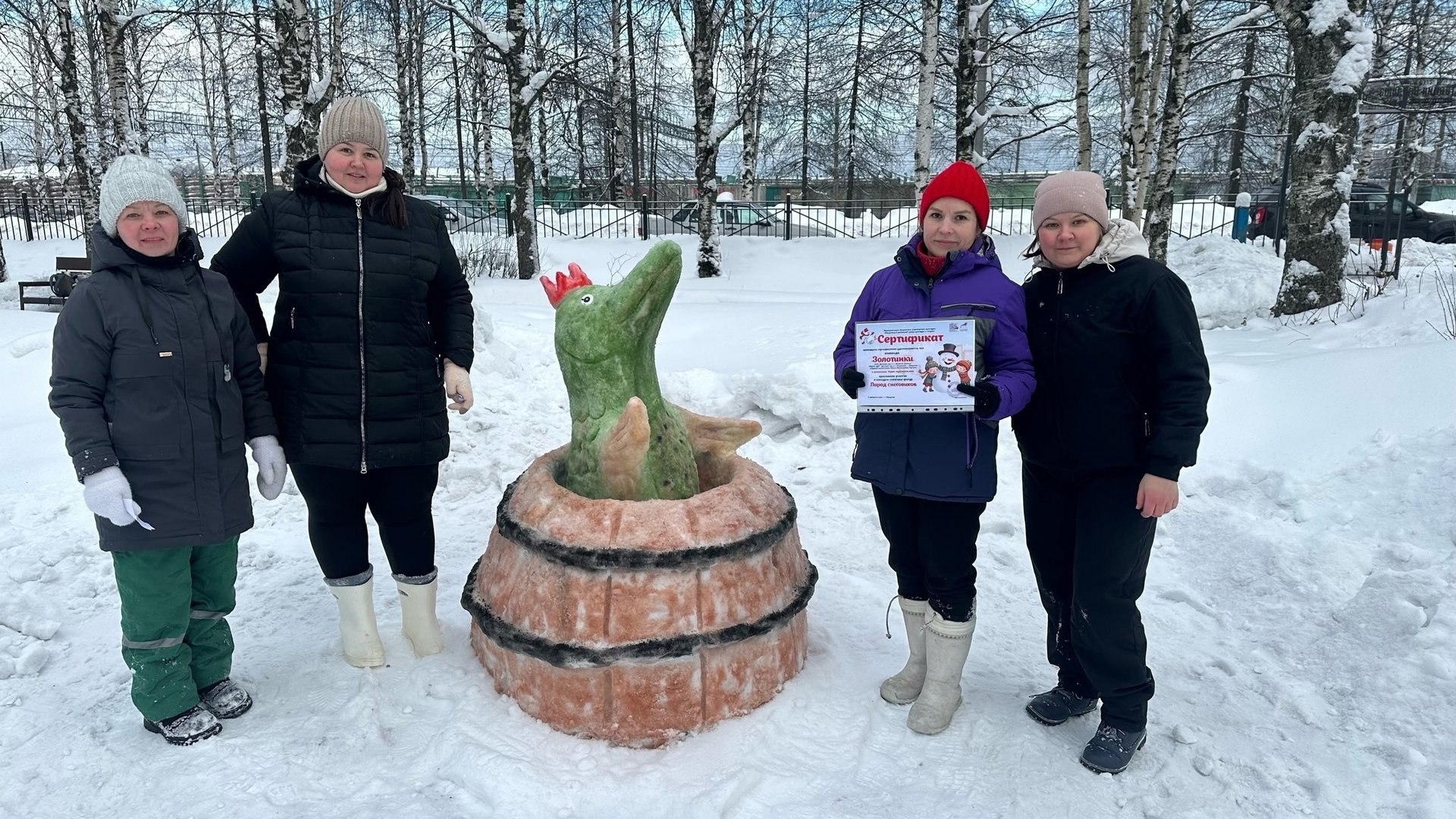 В Няндоме прошёл «Парад снеговиков»