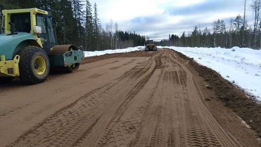 В Коношском районе продолжается ремонт трассы Коноша – Вожега