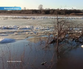 В Архангельской области начался ледоход!