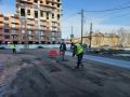 Теплая погода позволила раньше приступить к ямочному ремонту