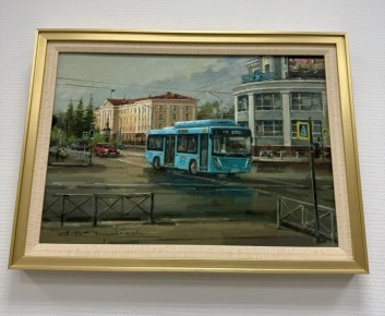 Автобус «РИКО» попал на картину архангельского художника