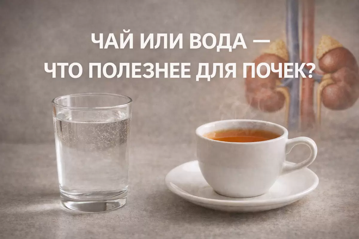 Чай или вода: что лучше для почек после 50 лет?
