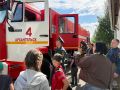 Юные гости побывали в гостях у огнеборцев 4 пожарно-спасательной части