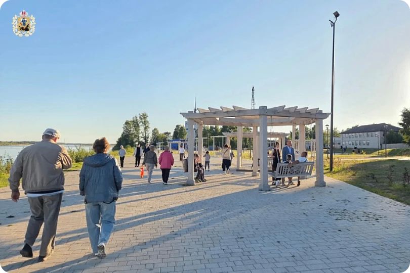 В Сольвычегодске появилась современная набережная В Сольвычегодске появилась современная набережная