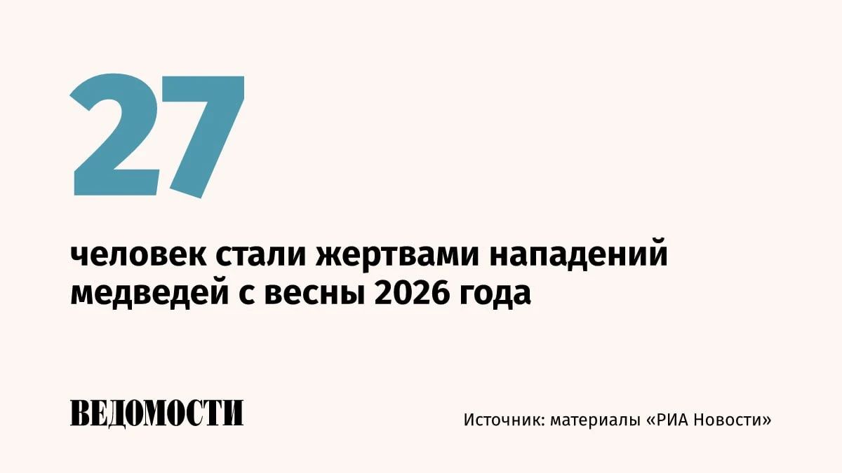 Житель Архангельской области стал 27-м человеком, погибшим в результате нападения бурого медведя в российских регионах с весны, сообщают «РИА Новости»