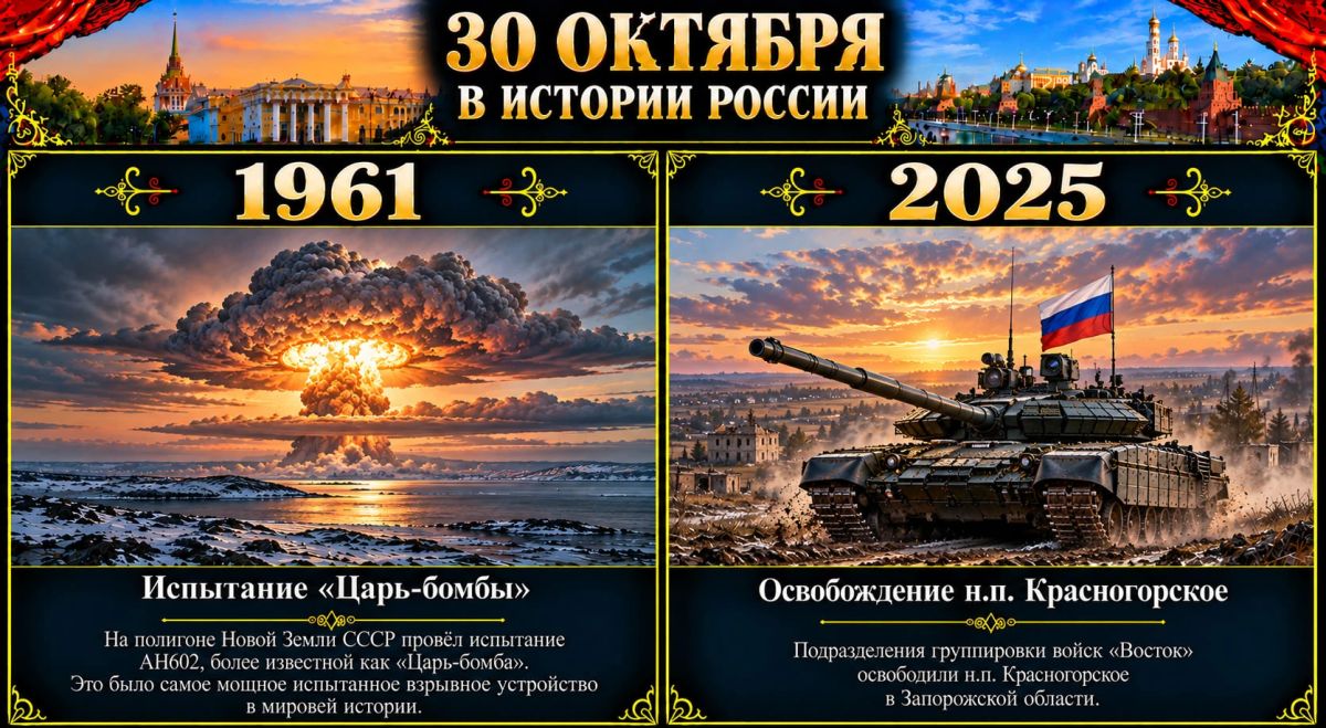 30 октября в истории России 30 октября в истории России