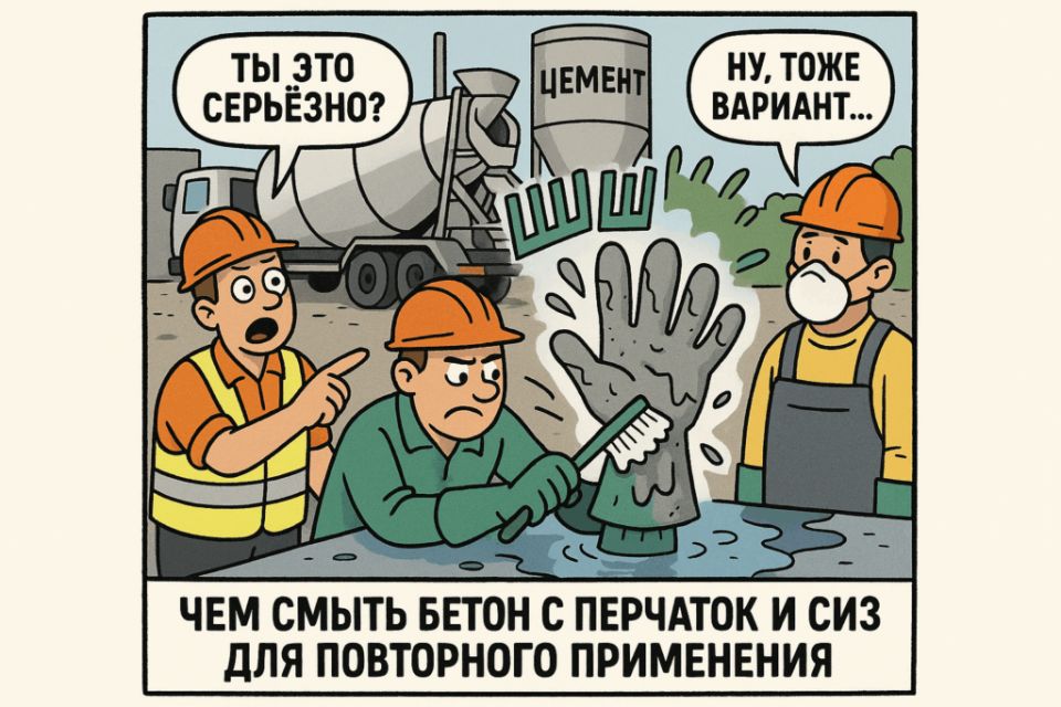 Как вернуть к жизни защитные перчатки? Эффективные методы удаления бетона