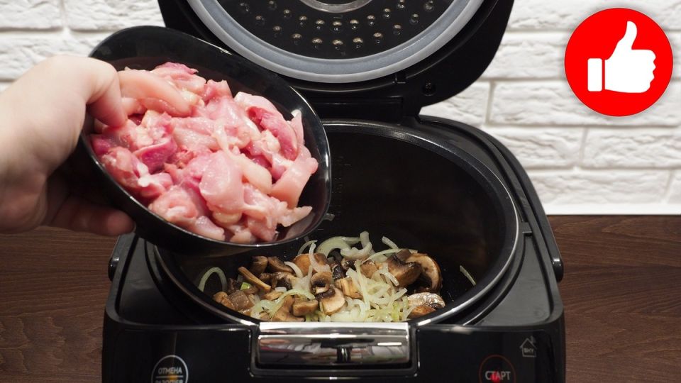 Курица с грибами и сладким перцем: идеальное блюдо для мультиварки